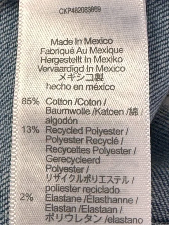 Madewell Mid Rise Kick Out Jeans Stretch Crop Raw Hem Medium Wash Women's 28 - Picture 10 of 12